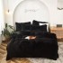 Lenjerie De Pat Pufoasa FLUFFY - NEGRU