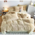 Lenjerie De Pat Pufoasa FLUFFY - CREM