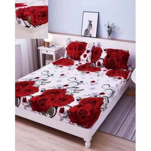 Husa de pat cu elastic COCOLINO+ 2 fete de perna 