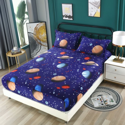 Husa de pat cu elastic COCOLINO+ 2 fete de perna 