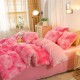 Lenjerie De Pat Pufoasa FLUFFY - Roz LENJERII COCOLINO FLUFFY