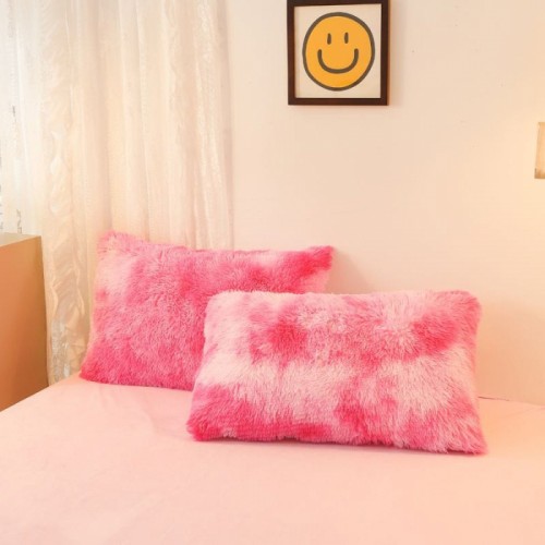 Lenjerie De Pat Pufoasa FLUFFY - Roz 