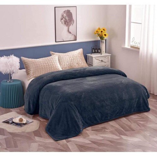 Pătură catifelată cocolino-MATERIAL GROS pentru pat dublu COD: PCG4