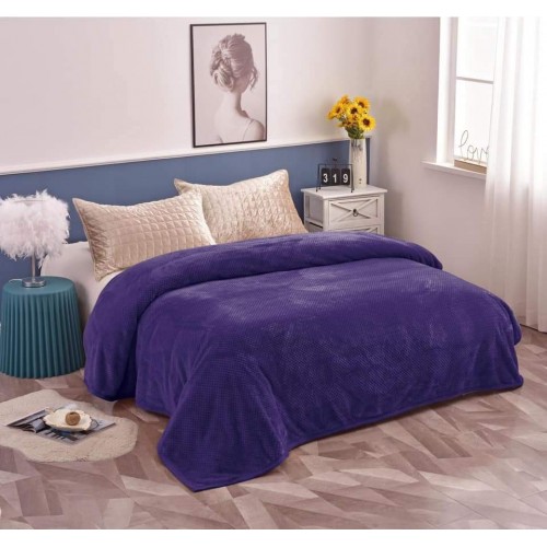 Pătură catifelată cocolino-MATERIAL GROS pentru pat dublu COD: PCG5