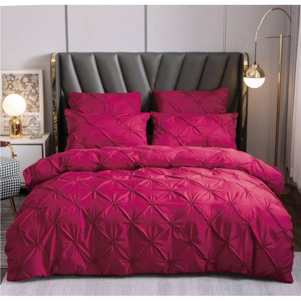 Lenjerie Pat Simpla, Bumbac Finet Premium, UNI, J24 Lenjerii finet 6 piese uni pliuri 3d